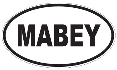 MABEY - Oval Sticker