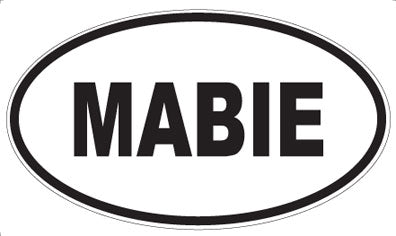 MABIE - Oval Sticker