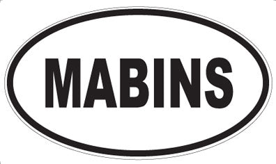 MABINS - Oval Magnet