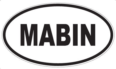 MABIN - Oval Magnet