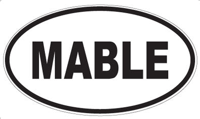MABLE - Oval Magnet