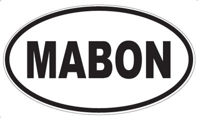 MABON - Oval Sticker