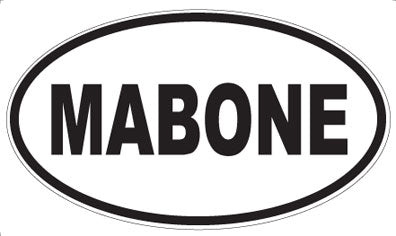 MABONE - Oval Sticker