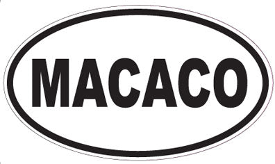 MACACO - Oval Sticker