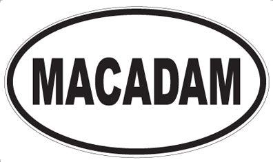 MACADAM - Oval Sticker