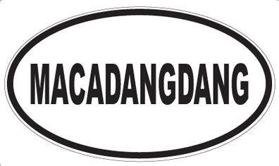 MACADANGDANG - Oval Magnet