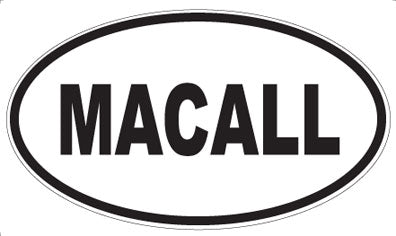 MACALL - Oval Sticker