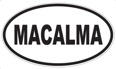 MACALMA - Oval Magnet