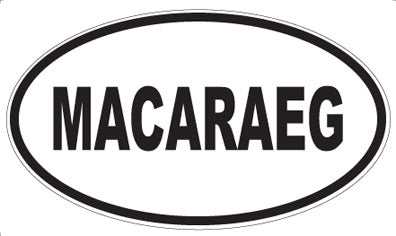 MACARAEG - Oval Magnet