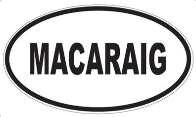 MACARAIG - Oval Magnet