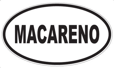 MACARENO - Oval Sticker