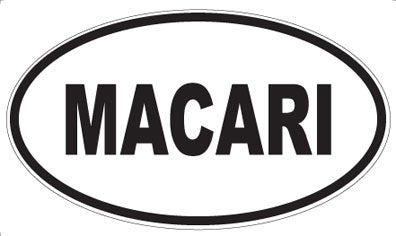 MACARI - Oval Sticker
