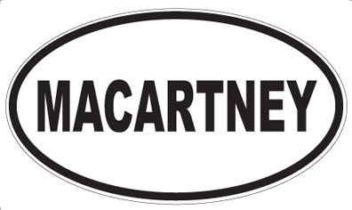 MACARTNEY - Oval Magnet