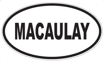 MACAULAY - Oval Magnet