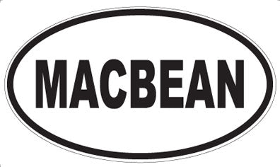 MACBEAN - Oval Magnet