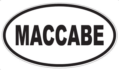 MACCABE - Oval Magnet