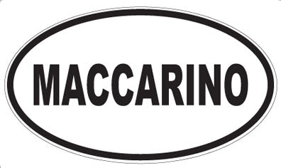 MACCARINO - Oval Magnet