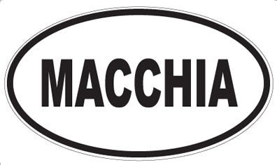 MACCHIA - Oval Sticker