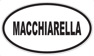 MACCHIARELLA - Oval Sticker