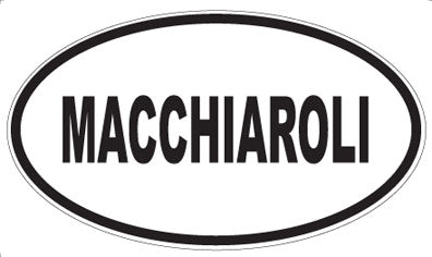 MACCHIAROLI - Oval Sticker