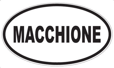 MACCHIONE - Oval Sticker