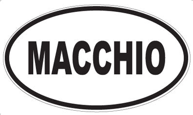MACCHIO - Oval Magnet