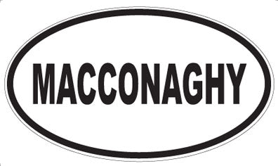 MACCONAGHY - Oval Sticker