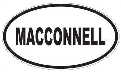 MACCONNELL - Oval Magnet