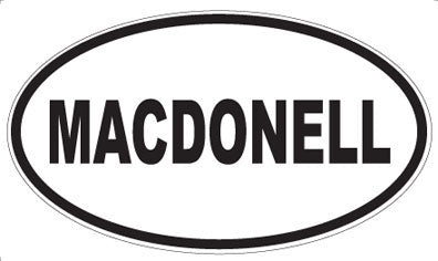 MACDONELL - Oval Magnet