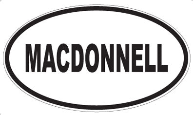 MACDONNELL - Oval Magnet
