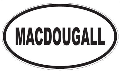 MACDOUGALL - Oval Magnet