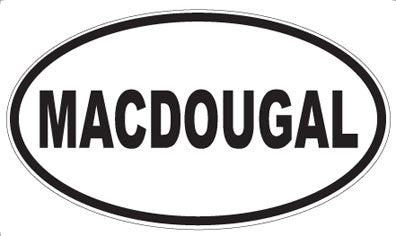 MACDOUGAL - Oval Magnet