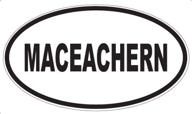 MACEACHERN - Oval Sticker