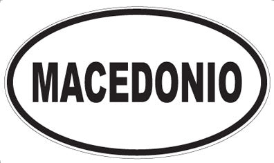 MACEDONIO - Oval Sticker
