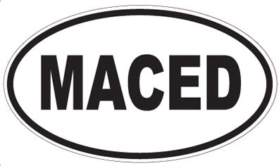 MACED - Oval Magnet