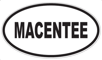 MACENTEE - Oval Sticker