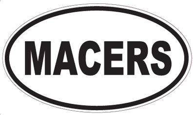 MACERS - Oval Sticker