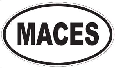 MACES - Oval Sticker