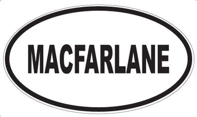 MACFARLANE - Oval Magnet