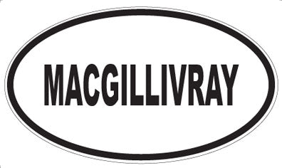 MACGILLIVRAY - Oval Magnet
