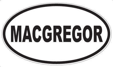 MACGREGOR - Oval Magnet