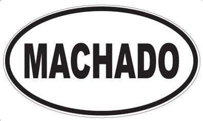 MACHADO - Oval Magnet