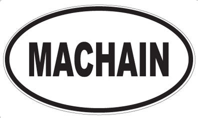 MACHAIN - Oval Sticker
