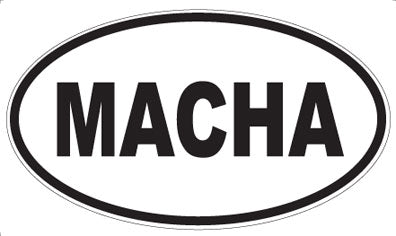 MACHA - Oval Magnet