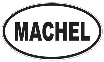 MACHEL - Oval Sticker