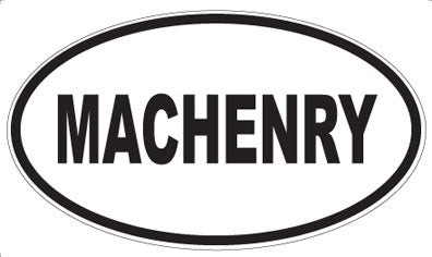 MACHENRY - Oval Magnet