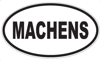 MACHENS - Oval Sticker