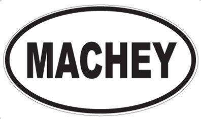 MACHEY - Oval Magnet
