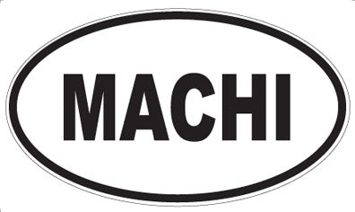 MACHI - Oval Sticker