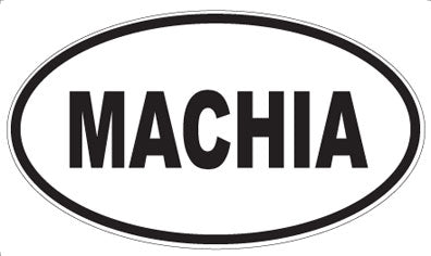 MACHIA - Oval Sticker